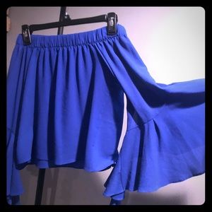 Off the shoulder with bell sleeves